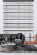 Bej Rengi Bambu Zebra Stor Perde